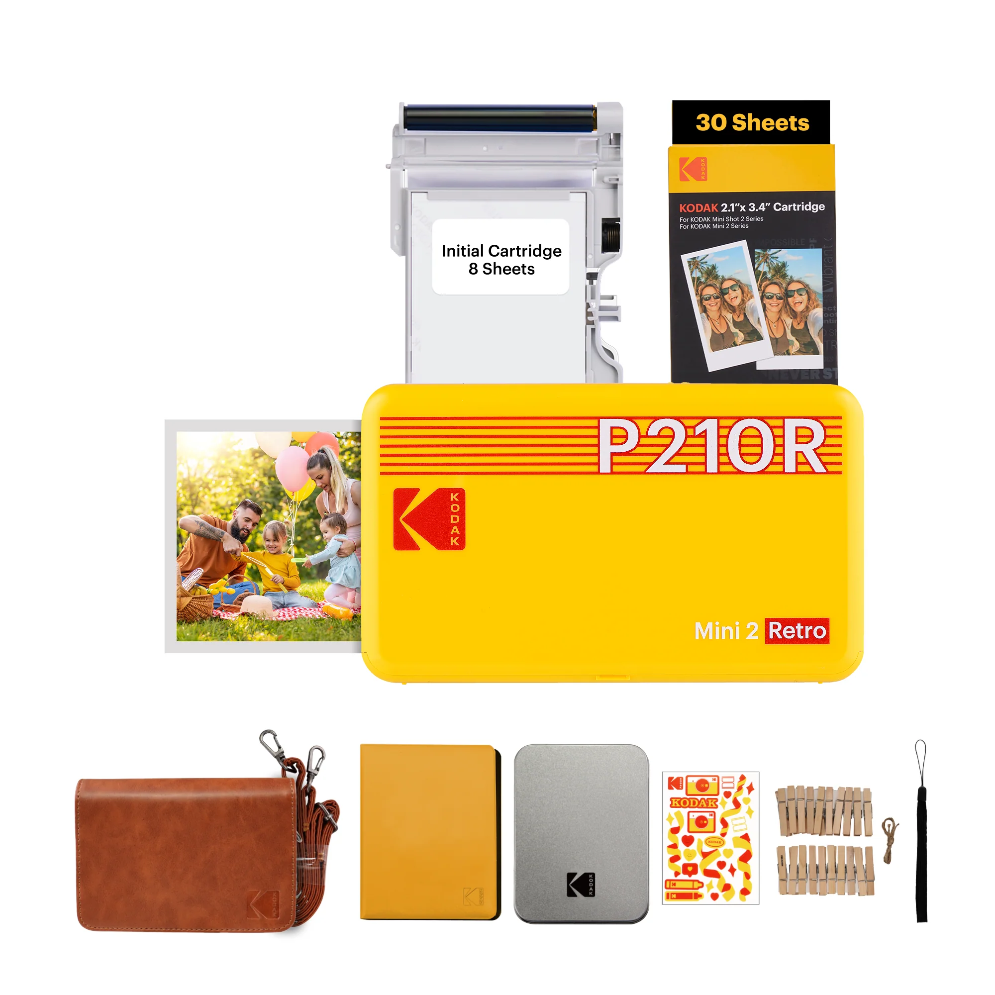 KODAK Mini 2 Retro P210R 30 sheet Gift Bundle - Image 18