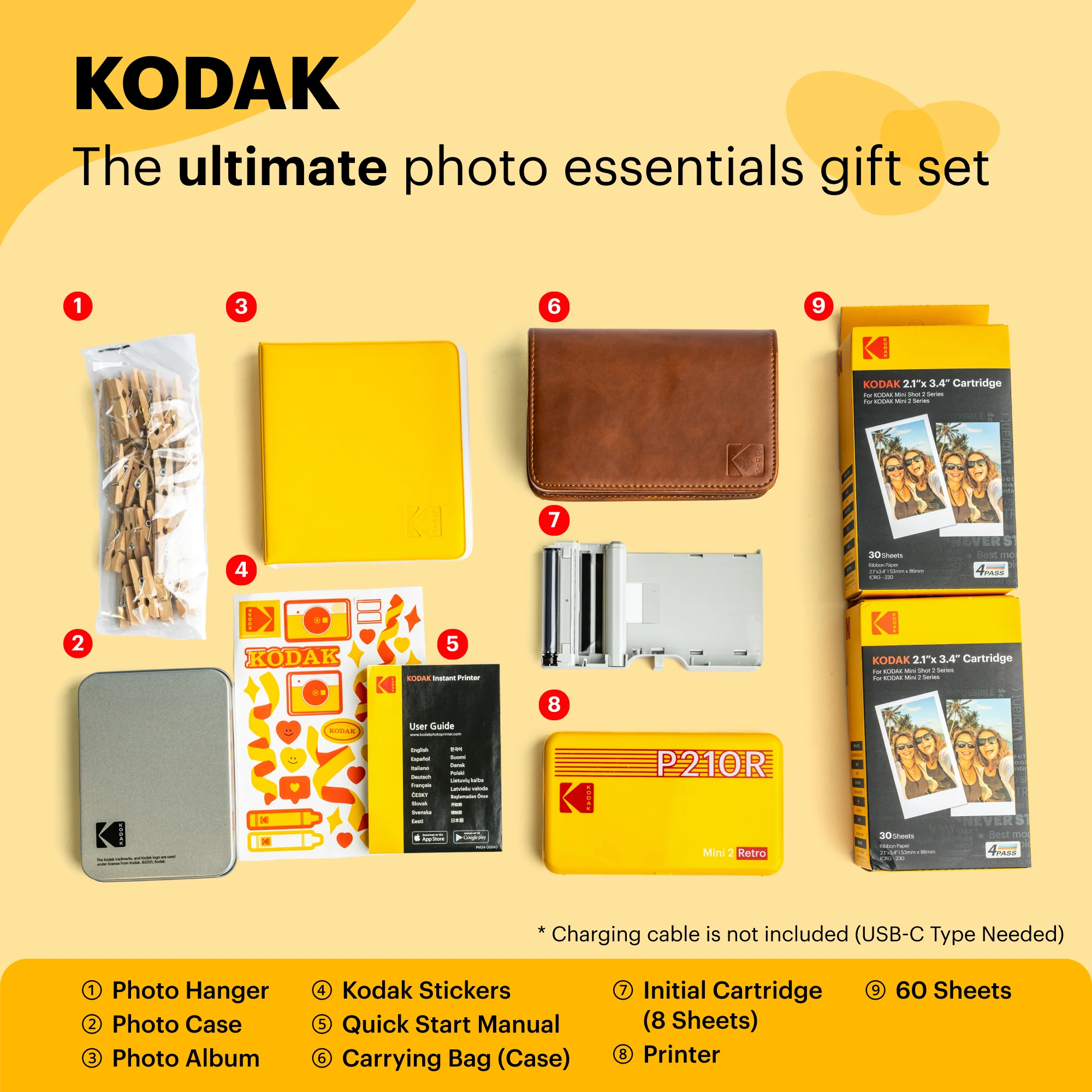 KODAK Mini 2 Retro P210R 30 sheet Gift Bundle - Image 5
